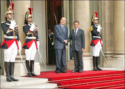 Церемония инаугурации нового президента Франции Николя Саркози
