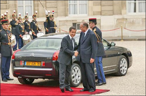 Церемония инаугурации нового президента Франции Николя Саркози