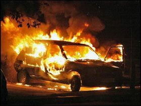 В Минске сожгли машину российского посольства