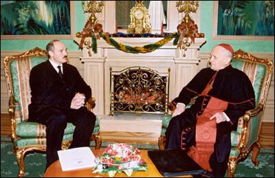 Александр Лукашенко и Казимир Свёнтэк