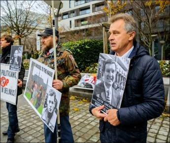 Акция памяти исчезнувших оппонентов Лукашенко прошла в Брюсселе