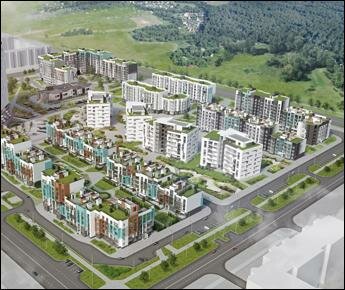 В Новой Боровой строят первый «квартал без автомобилей»