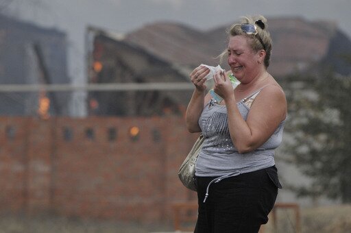 Пожар в Воронеже. Фото РИА Новости