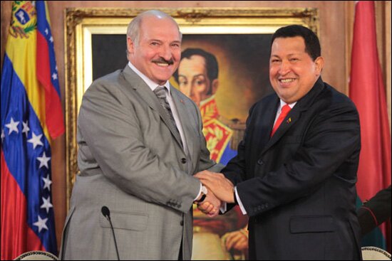 Александр Лукашенко и Уго Чавес