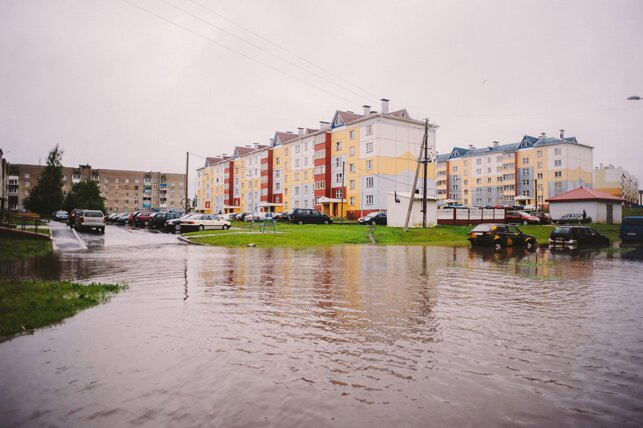 Ливень затопил Браслав