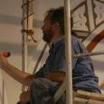Итальянские художники расписывают фреску в Гомельском костеле