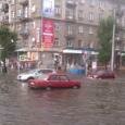 Сильный ливень затопил улицы в Могилеве