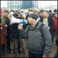Предприниматели вышли на Октябрьскую площадь защищать свои права